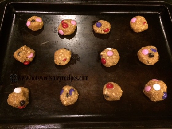 monster cookies making