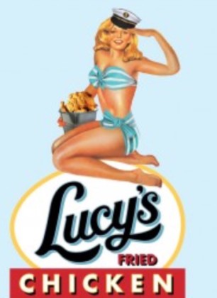 lucys chicken laeway logo sign