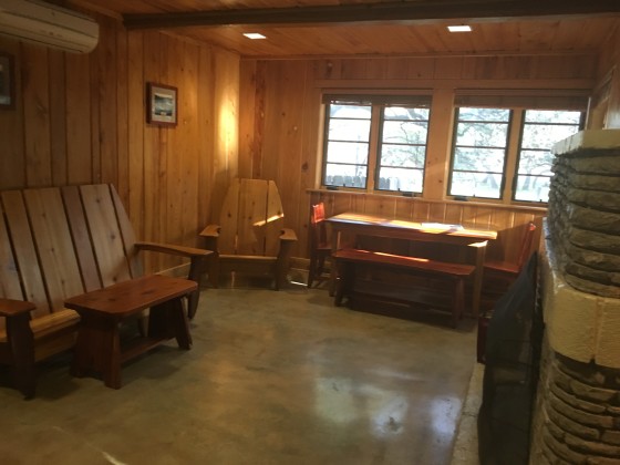 garner cabin living room
